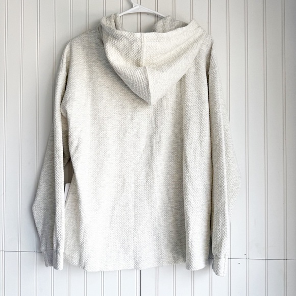 7 DIAMONDS Size S Restoration Half-Zip Hoodie in Natural NEW! - Picture 4 of 10